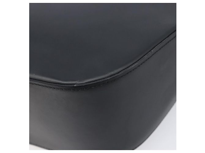 Bolsa de Ombro BURBERRY Couro Preto Prata Auth 206802 - vista 11