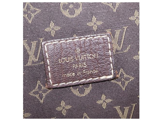 Borsa LOUIS VUITTON Monogram Mini Lin Saumur 30 Brown Fuzan M95227 LV Auth ep16180 Marrone - vista 30