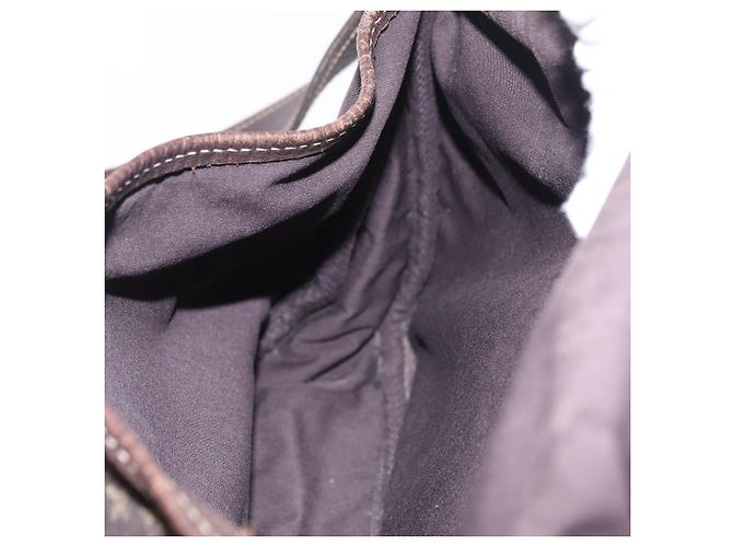 Borsa LOUIS VUITTON Monogram Mini Lin Saumur 30 Brown Fuzan M95227 LV Auth ep16180 Marrone - vista 32