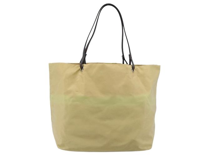 FENDI Tote Bag Nylon Beige Silver Auth 205270 Silber - Ansicht 2