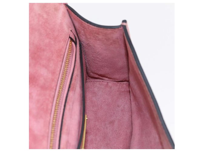 Bolsa de Ombro Miu Miu em Couro Rosa Dourado Auth 206867A - vista 23