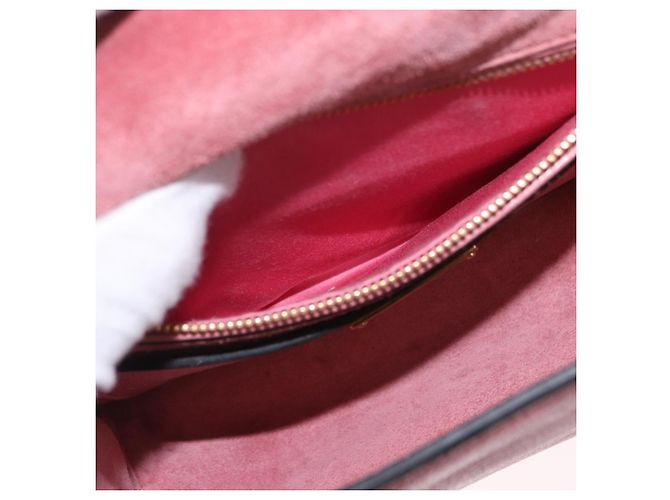 Bolsa de Ombro Miu Miu em Couro Rosa Dourado Auth 206867A - vista 26