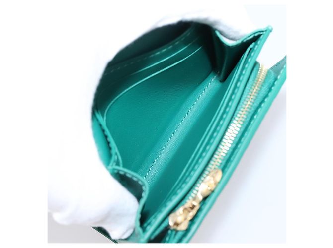 LOUIS VUITTON Portefeuille Capsine Wallet Leather Green M12407 LV Auth 206669V Verde - vista 20