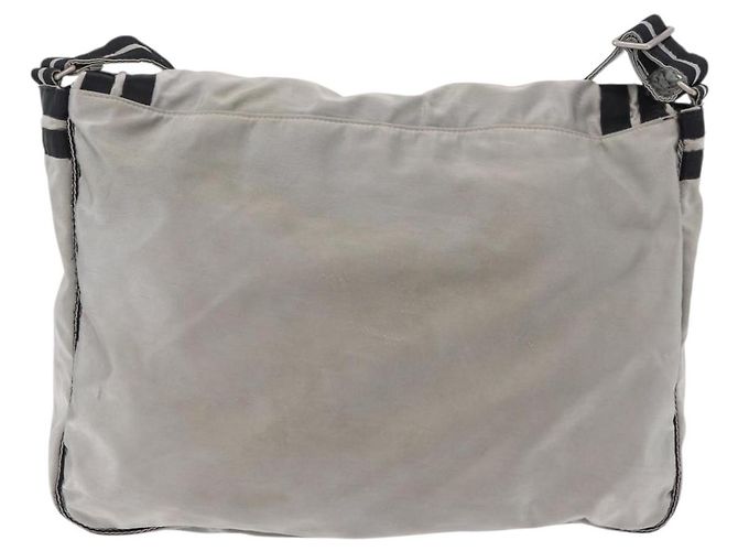 CHANEL Chanel Sports Messenger Bag Nylon Silver CC Auth bs37405 Argento - vista 2