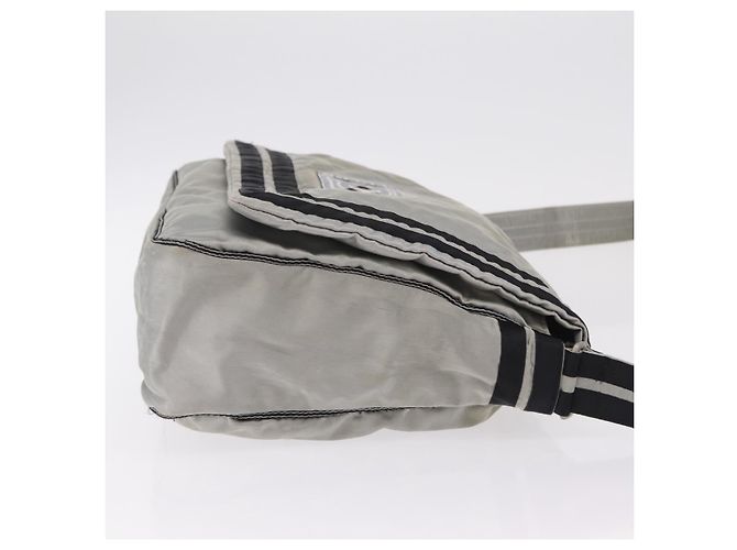 CHANEL Chanel Sports Messenger Bag Nylon Silver CC Auth bs37405 Argento - vista 4