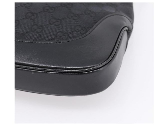 Borsa a tracolla GUCCI GG Canvas Jackie Nero Argento 001 3306 Auth LN094V - vista 15