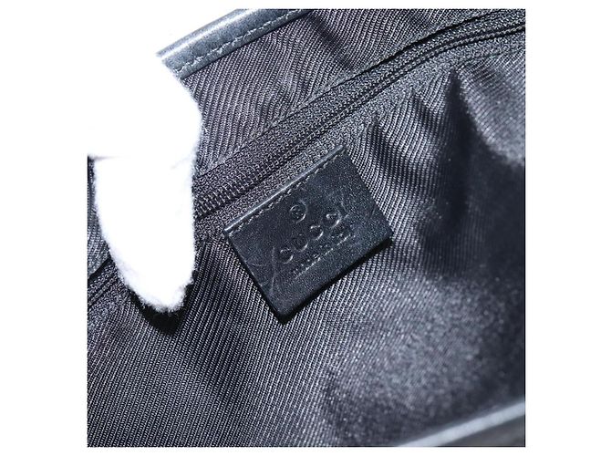 Borsa a tracolla GUCCI GG Canvas Jackie Nero Argento 001 3306 Auth LN094V - vista 18
