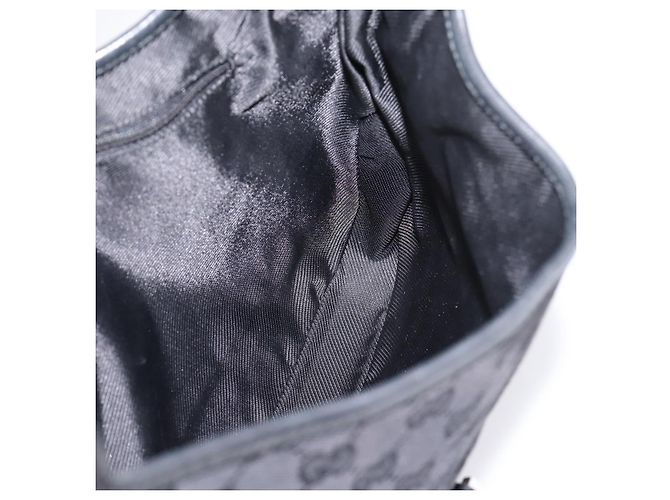 Borsa a tracolla GUCCI GG Canvas Jackie Nero Argento 001 3306 Auth LN094V - vista 19