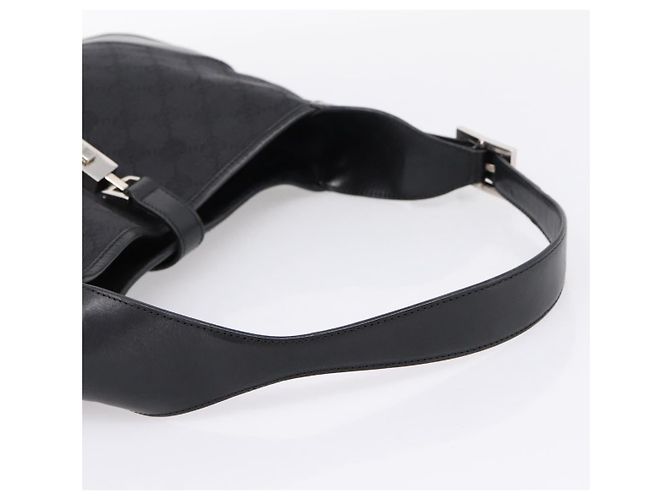Borsa a tracolla GUCCI GG Canvas Jackie Nero Argento 001 3306 Auth LN094V - vista 7