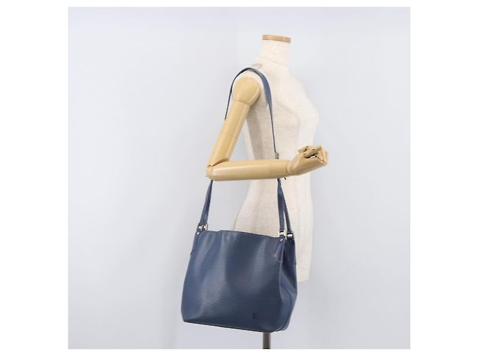 LOUIS VUITTON Epi Mandala MM Schultertasche Myrtille M5889G LV Auth BA16218 Dunkelviolett - Ansicht 28