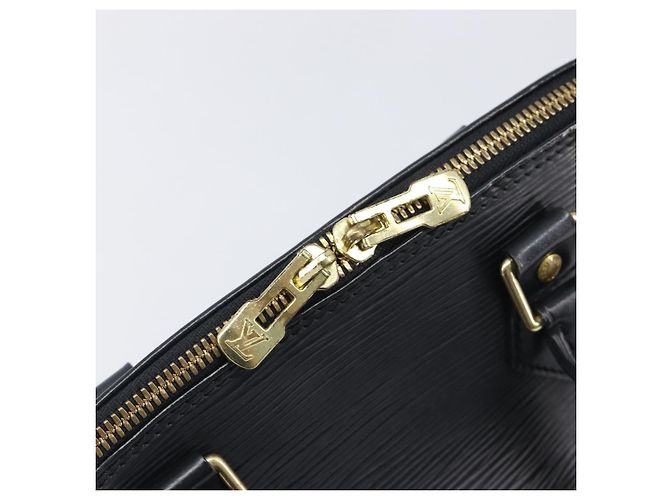LOUIS VUITTON Epi Alma Hand Bag Noir black M52142 LV Auth LN004A Schwarz - Ansicht 18