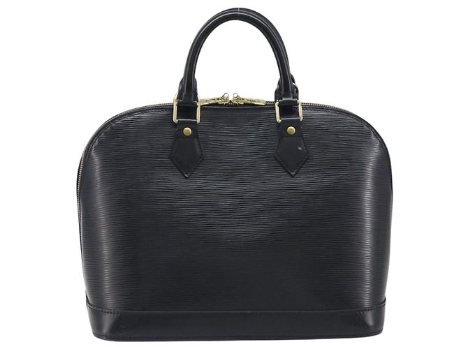 LOUIS VUITTON Epi Alma Hand Bag Noir black M52142 LV Auth LN004A Schwarz - Ansicht 2