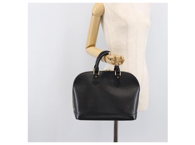 LOUIS VUITTON Epi Alma Hand Bag Noir black M52142 LV Auth LN004A Schwarz - Ansicht 22