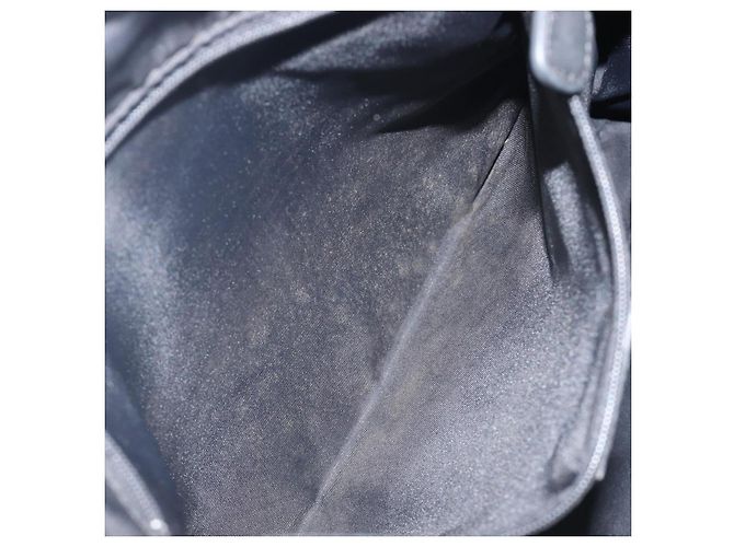Sac à épaule Christian Dior Trotter Canvas Noir Argent Auth 207429 Argenté - vue 25