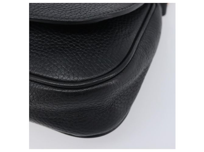 Borsa a tracolla GUCCI Soho Chain in pelle nera e oro 536224 Auth 207417V Nero D'oro - vista 7