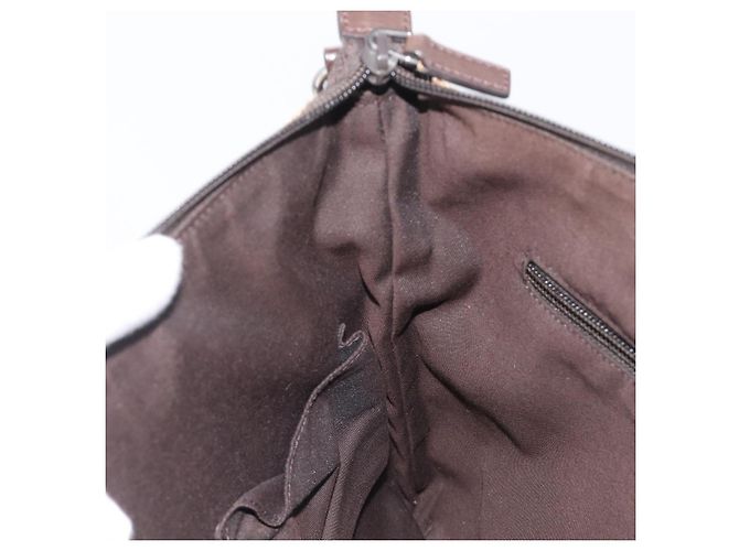Borsa a tracolla GUCCI GG Canvas Beige Silver 145857 Auth LN086V Argento - vista 22