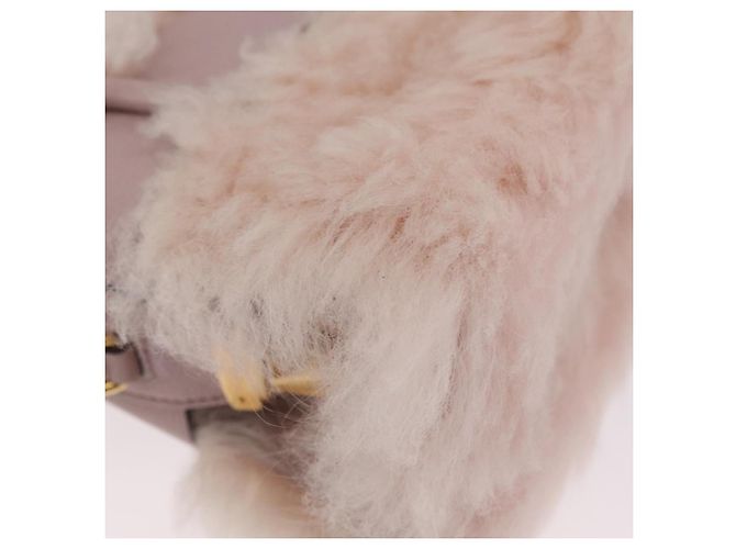 Borsa a Mano Miu Miu Mouton 2way Pink Gold Auth 167728M Rosa D'oro - vista 18