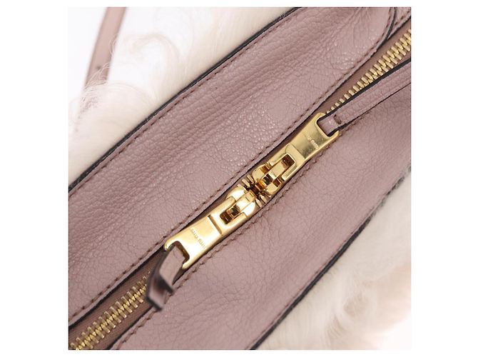 Borsa a Mano Miu Miu Mouton 2way Pink Gold Auth 167728M Rosa D'oro - vista 21