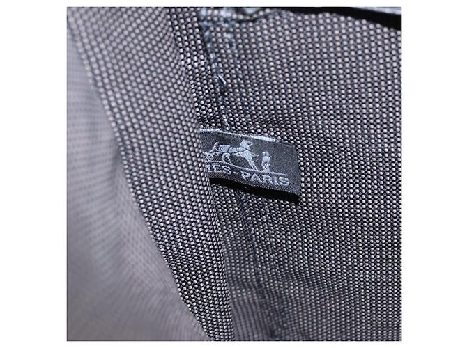 Hermès HERMES Her Line Bassus PM Borsa a tracolla Canvas Gray Silver Auth 206771A Marrone Argento - vista 21