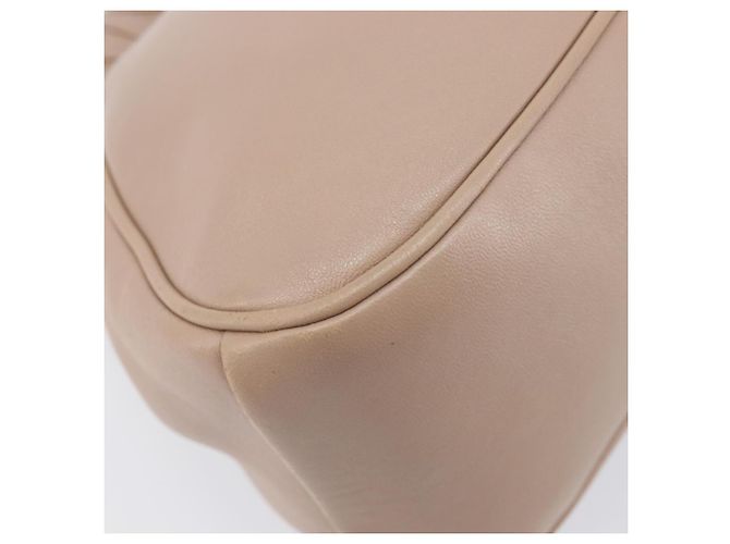Miu Miu Matelassé Schultertasche mit Kette aus Leder Pink Gold Auth 206324M Golden - Ansicht 19