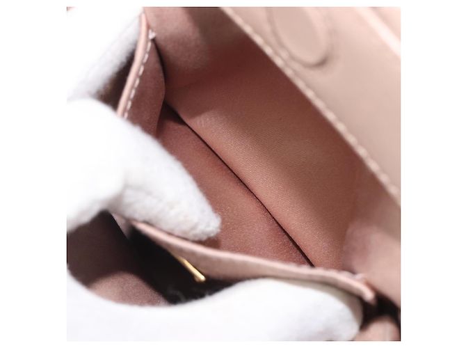 Miu Miu Matelassé Schultertasche mit Kette aus Leder Pink Gold Auth 206324M Golden - Ansicht 24