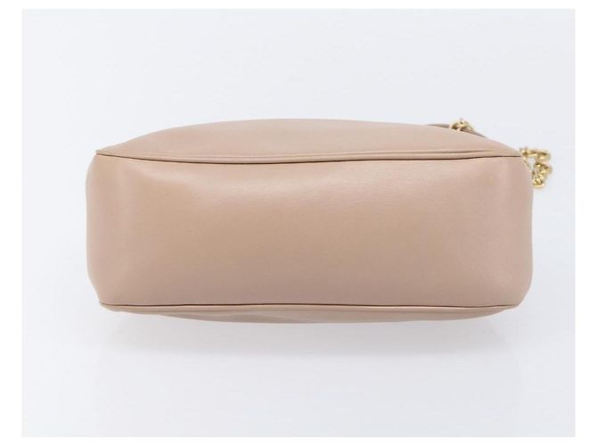 Miu Miu Matelassé Schultertasche mit Kette aus Leder Pink Gold Auth 206324M Golden - Ansicht 5