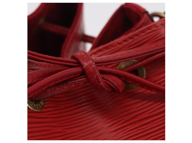 LOUIS VUITTON Borsa a tracolla Petit Noe Epi Rossa M44107 LV Auth 206418A Rosso - vista 10