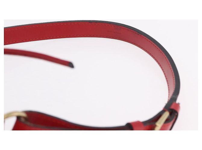 LOUIS VUITTON Borsa a tracolla Petit Noe Epi Rossa M44107 LV Auth 206418A Rosso - vista 14