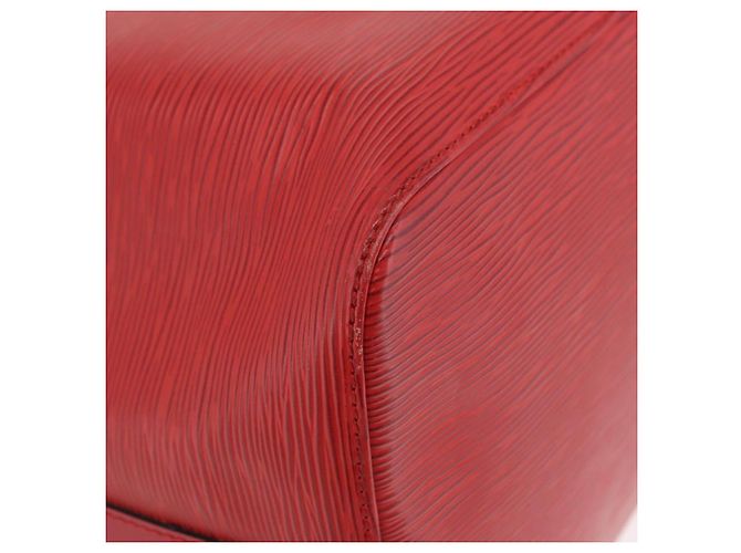 LOUIS VUITTON Borsa a tracolla Petit Noe Epi Rossa M44107 LV Auth 206418A Rosso - vista 16