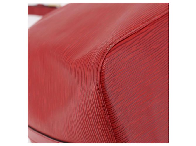 LOUIS VUITTON Borsa a tracolla Petit Noe Epi Rossa M44107 LV Auth 206418A Rosso - vista 18