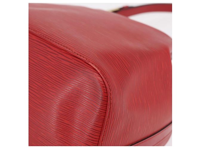 LOUIS VUITTON Borsa a tracolla Petit Noe Epi Rossa M44107 LV Auth 206418A Rosso - vista 19