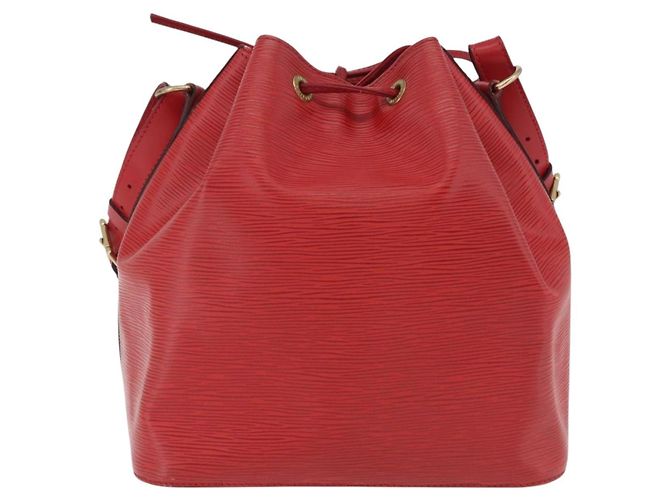 LOUIS VUITTON Borsa a tracolla Petit Noe Epi Rossa M44107 LV Auth 206418A Rosso - vista 2