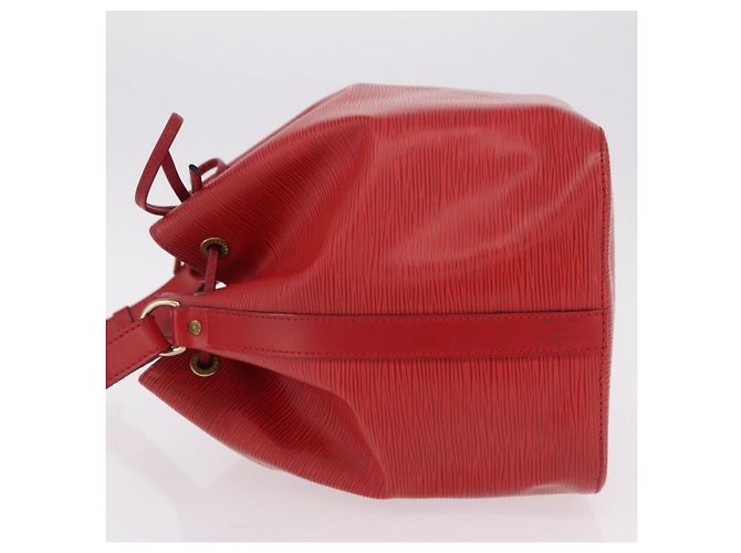 LOUIS VUITTON Borsa a tracolla Petit Noe Epi Rossa M44107 LV Auth 206418A Rosso - vista 4