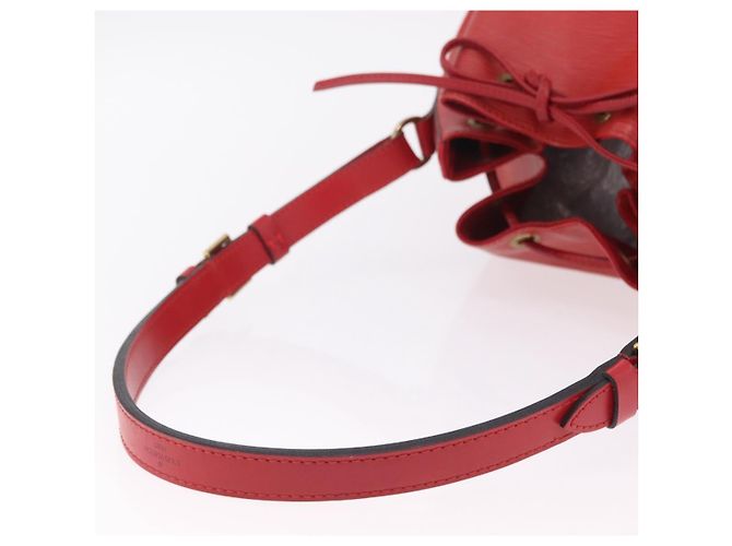 LOUIS VUITTON Borsa a tracolla Petit Noe Epi Rossa M44107 LV Auth 206418A Rosso - vista 7