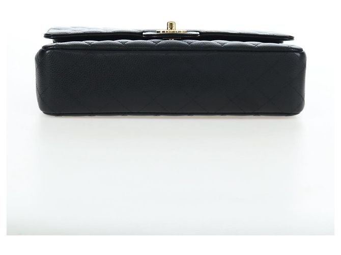 Borsa a tracolla CHANEL Chain Matelasse 25 Pelle Caviar Nero Oro CC Auth BA16026SV D'oro - vista 5