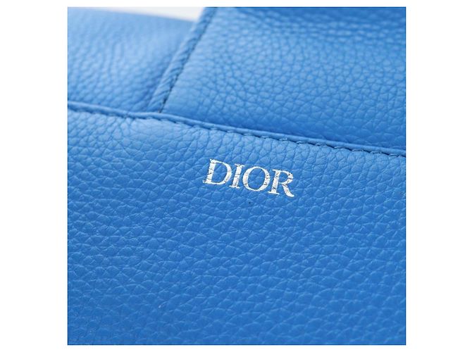 Borsa a Tracolla Saddle Christian Dior Pelle Nero Argento Auth 205947M - vista 19