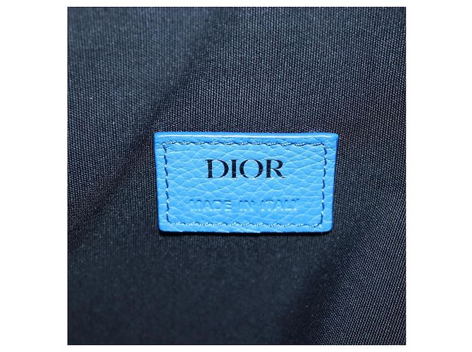 Borsa a Tracolla Saddle Christian Dior Pelle Nero Argento Auth 205947M - vista 22