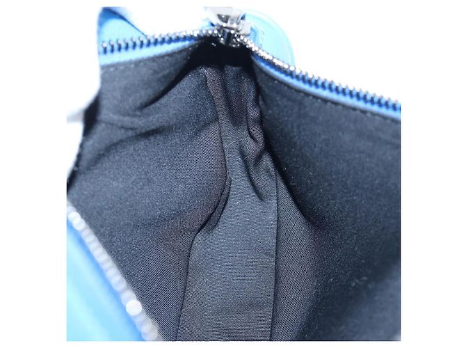 Borsa a Tracolla Saddle Christian Dior Pelle Nero Argento Auth 205947M - vista 24