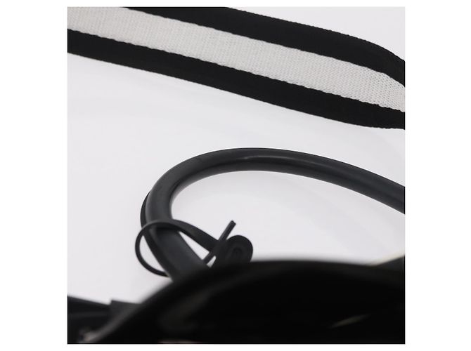 Borsa a mano DELVAUX Brillon MM Champion Vinyl 2way Nero Bianco Auth BA16209V - vista 14