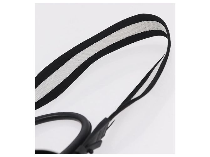 Borsa a mano DELVAUX Brillon MM Champion Vinyl 2way Nero Bianco Auth BA16209V - vista 15