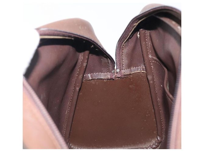 Borsa a mano Burberrys Nova Check Canvas Beige Gold Auth 205340 D'oro - vista 26