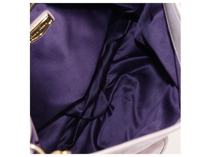 Borsa a mano Miu Miu Matelassé in pelle 2way Beige Oro Auth 205358V D'oro - vista 10