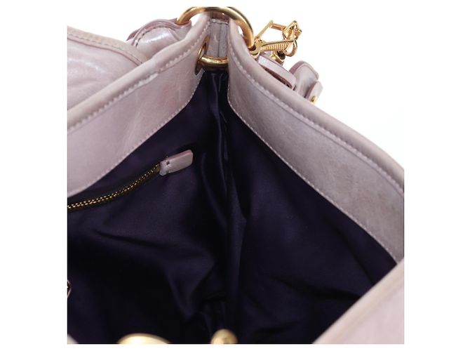 Borsa a mano Miu Miu Matelassé in pelle 2way Beige Oro Auth 205358V D'oro - vista 28
