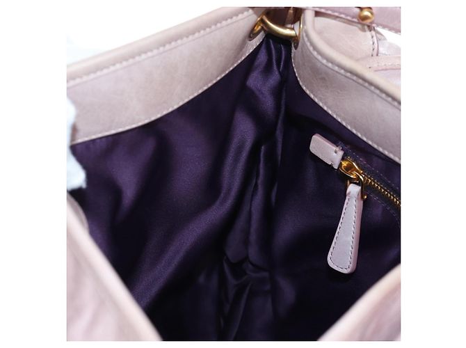 Borsa a mano Miu Miu Matelassé in pelle 2way Beige Oro Auth 205358V D'oro - vista 29