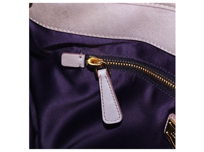 Borsa a mano Miu Miu Matelassé in pelle 2way Beige Oro Auth 205358V D'oro - vista 30