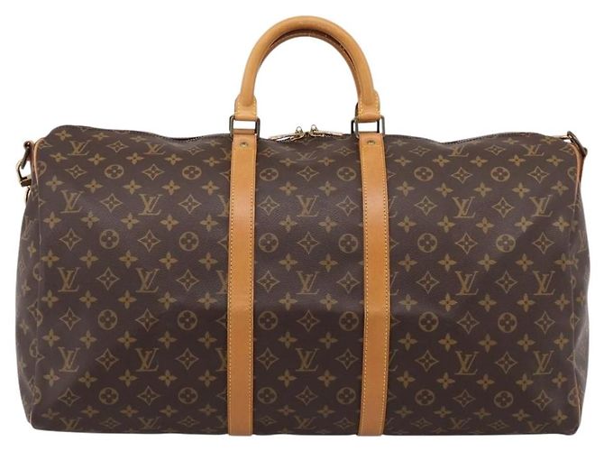 LOUIS VUITTON Monogram Keepall Bandouliere55 Boston Bag M41414 LV Auth BA15805V Monogramme - vue 13