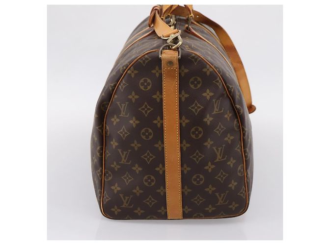 LOUIS VUITTON Monogram Keepall Bandouliere55 Boston Bag M41414 LV Auth BA15805V Monogramme - vue 4