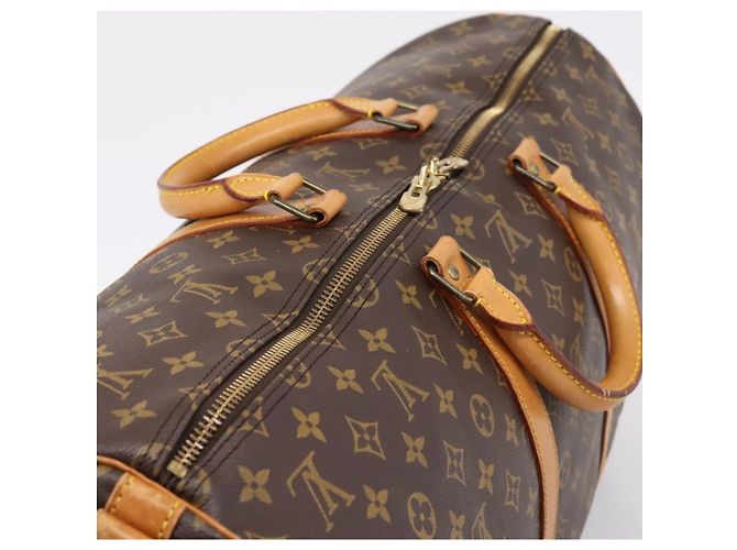 LOUIS VUITTON Monogram Keepall Bandouliere55 Boston Bag M41414 LV Auth BA15805V Monogramme - vue 6