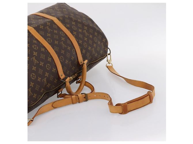 LOUIS VUITTON Monogram Keepall Bandouliere55 Boston Bag M41414 LV Auth BA15805V Monogramme - vue 9