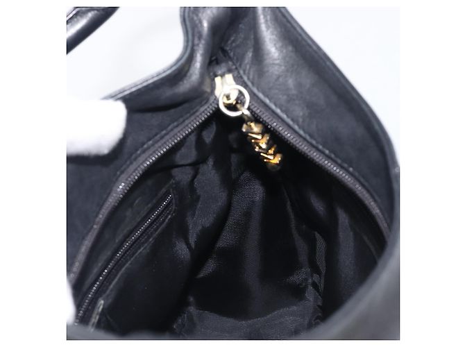 MCM Schultertasche Leder Schwarz Gold Authentisch 207521 Golden - Ansicht 20